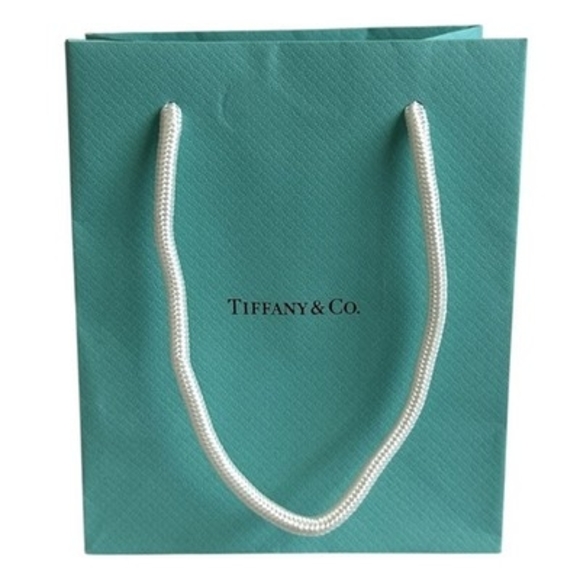 Tiffany & Co. Other - Authentic Tiffany & Co Turquoise Gift Bag Small Shopping Bag 5"x3"x6"